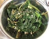 【手軽に作れる】葉野菜カラルーでナムル！作り方2写真