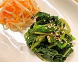 【手軽に作れる】葉野菜カラルーでナムル！作り方3写真