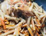 塩麹と根菜のきんぴら作り方5写真