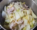 白菜と豚肉の 白炊き作り方3写真