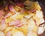白菜とベーコンのミルクコンソメ煮作り方1写真
