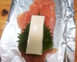 鶏ささ身チーズくるくるホイル焼き作り方4写真
