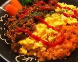 ハンバーグの味がする！ミートオムライス作り方5写真