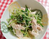 レンジで簡単☆ささみと豆苗やみつきサラダ作り方7写真