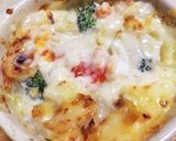 ブロッコリー&ソーセージ♪玉子のグラタン作り方8写真