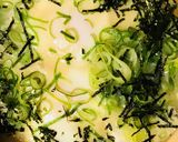 目玉落としでとじる餅入り〆雑炊作り方3写真