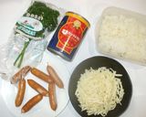 トマト缶とチーズのリゾット♪簡単残りご飯作り方1写真