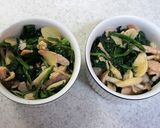 ほうれん草とハムのココット作り方4写真