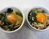 ほうれん草とハムのココット作り方5写真
