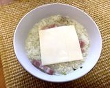 ラーメンスープで！カルボナーラご飯作り方1写真