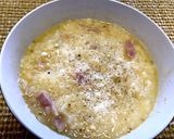 ラーメンスープで！カルボナーラご飯作り方3写真