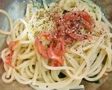 菜の花と塩辛のパスタ★1人呑みおつまみ作り方4写真
