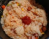 簡単!お手軽!炊飯器ケチャップライス作り方4写真