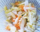 白菜とりんご可愛くて旨いヨーグルトサラダ作り方3写真