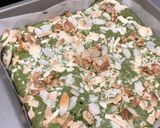 抹茶とホワイトチョコのブラウニー風作り方15写真