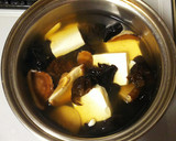 干し椎茸と豆腐のスープ中華風作り方2写真