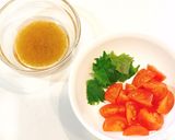 居酒屋風！トマトと大葉の和風豆腐サラダ作り方1写真
