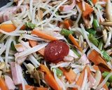 ヤマドリタケモドキと野菜等の旨い油炒め作り方9写真