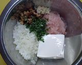 レンジで簡単♪鶏と豆腐のふわふわ蒸し作り方1写真