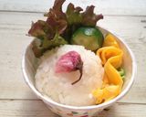 洗い物なしポリ袋で湯煎『さくらご飯』作り方16写真