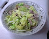 簡単！春キャベツと豚肉のシンプル炒め作り方6写真