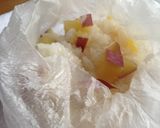 ポリ袋で湯煎『さつまいものおこわ』作り方9写真