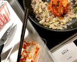 フライパンでチーズたっぷりキムチ炒飯♪作り方7写真