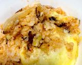 フライパンでチーズたっぷりキムチ炒飯♪作り方15写真