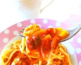 8分で完成！牡蠣とトマトの和風パスタ♪作り方4写真