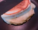 朝食！ソーセージ入りチーズホットケーキ作り方5写真