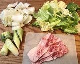 白菜バラ肉煮込みうどん➕塩旨ちょい辛味作り方2写真