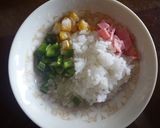 簡単！混ぜて焼くだけオムライス♪作り方3写真