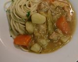 カレークリームシチュー・パスタ作り方10写真