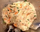 大和芋と鶏胸ひき肉のふわふわ焼き作り方1写真