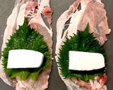 豚薄切り肉で大葉はんぺん巻きフライ作り方2写真