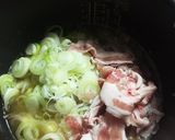 簡単、絶品豚バラネギの炊き込みご飯♬作り方4写真