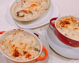 焦げ防止!さば缶と舞茸いり、豆腐グラタン作り方14写真