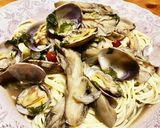 アサリと舞茸の和風ペペロンチーノ作り方3写真
