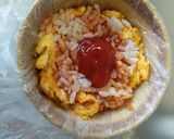 お茶碗でまん丸オムライス作り方4写真