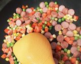 半熟卵の包まないオムライス作り方1写真