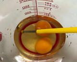 卵黄茶碗蒸し 卵白カニあんかけ作り方1写真