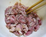 糖質制限！豚こまレモンペッパー作り方1写真