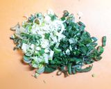 葉玉ねぎとひじきのお花オムライスケーキ作り方1写真