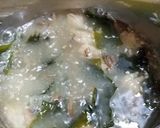 ヤマブシタケとゴボウ、ワカメの味噌汁＾＾作り方7写真