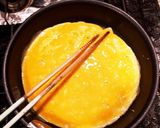 葉玉ねぎとひじきのお花オムライスケーキ作り方6写真
