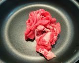 旨っ♥のっけトースト（牛肉のカレー炒め）作り方3写真