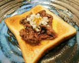 旨っ♥のっけトースト（牛肉のカレー炒め）作り方8写真