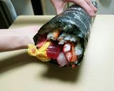簡単♪節分やお祝いに時短特大恵方巻き寿司作り方7写真