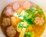 節分おかず汁♪鶏だんごのお吸い物(^^♪作り方14写真
