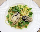 牡蠣とルッコラのスパゲッティ作り方6写真